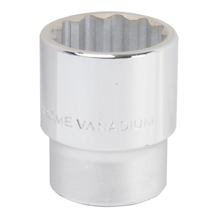 Vulcan Drive Socket, 35 mm Socket, 3/4 in Drive, 12-Point, Chrome Vanadium Steel, Chrome MT-SM6035