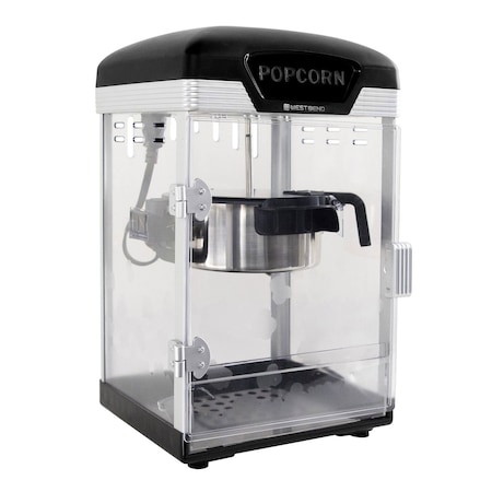 West Bend Theater Crazy 4 Qt. Popcorn Machine with Bags, in Black PCWBTCBK13