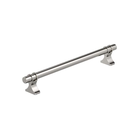 Amerock Davenport 7-9/16 inch 192mm Center-to-Center Polished Nickel Cabinet Pull BP36618PN