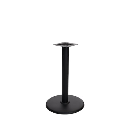 Bfm Seating Stamped Steel - 18in Round Base - Dining Height - 3in Column - 7 7/8in Welded Top Plate STB-18R