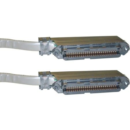 Cable Wholesale Cat 3 Telco Trunk Cable, Centronics 50 (CN50) Female, 25 Twisted Pairs, 90 Degree 11X3-25450