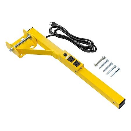 Dayton MountingBracket, Yellow, Steel, 24-9/16inL 856P45