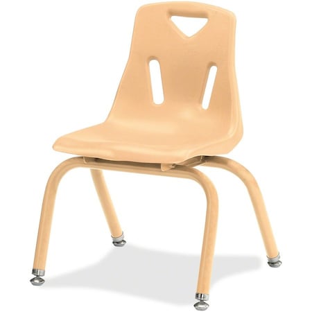 Jonti-Craft Berries Stacking Chair with Powder-Coated Legs, 12 in. Ht, Camel 8122JC1251