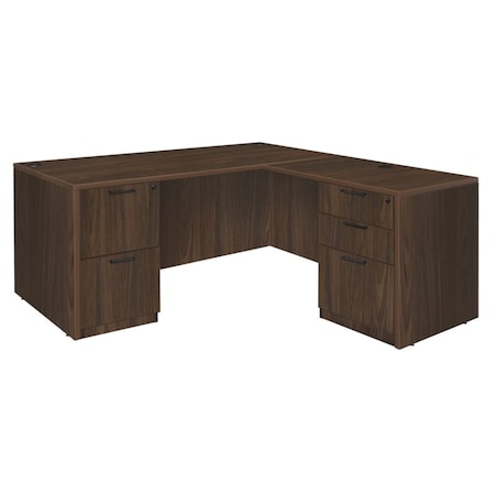 Regency Corner Desks, 29 in H, 71 in W X Wood, Neo Walnut LLDFP7135NW