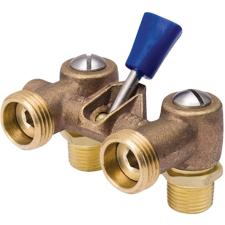 Proline Series ProLine 1/2'' MIP x 1/2'' SWT x 3/4'' MHT Dual Washing Machine Valve 102-207