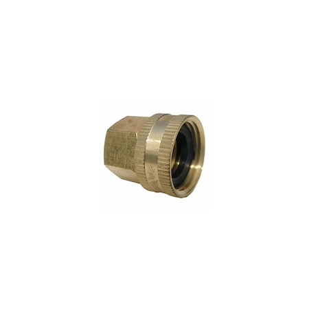 Larsen Supply Co. Garden Hose Brass Adapter, 3/4 FGH x 1/2 In. FPT 15-1717