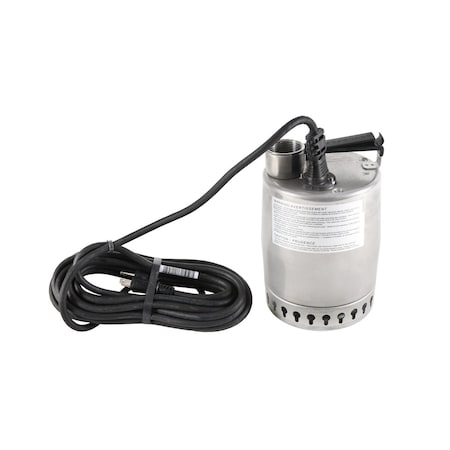 Grundfos 1/3HP SS PUMP W/MAN FLT 25ft 012DC201