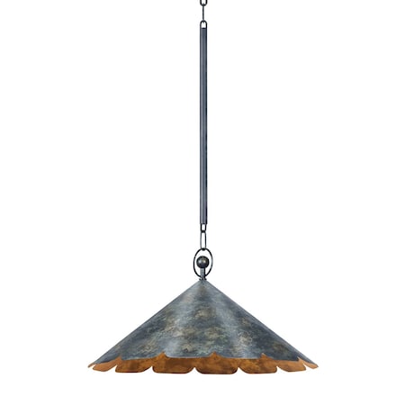 Hudson Valley Lighting Folly Beach 20.75 in. Pendant in Verdigris by Cortney Bishop CB7621-VER