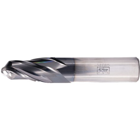 Pferd PFERD Ball Nose End Mill, 2 flutes, 3/4'' Dia, 1-1/2'' APMX, 4'' OAL, cylindrical shank 23003007