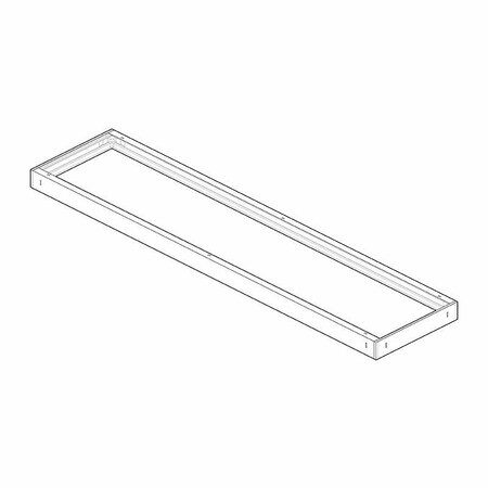Westgate SURFACE MOUNTING FRAME FOR 1X4 BACK-LIT PANEL, White LPNG-SRFC-1X4
