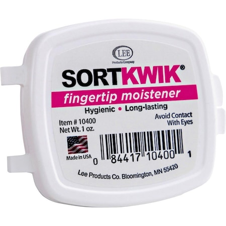 Lee Products Co LEE, Sortkwik Fingertip Moisteners, 1 Oz, Pink 10400