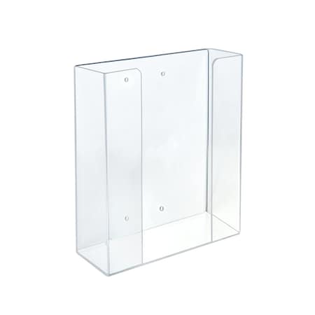 Azar Displays Glove Box with Hanging Hardware, Holds 2 Glove Boxes, 11H x 10W x 3.5D 255632-1PK