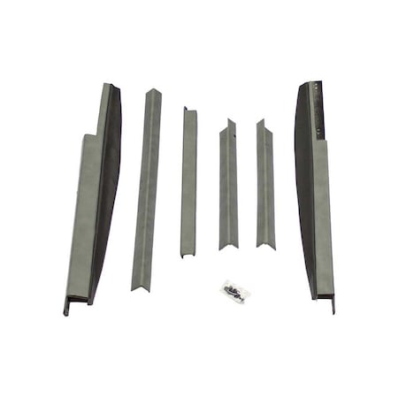 K&M Mfg Corner Post Kit for Case IH 71-89 Series Magnum Tractors Early Models Embassy Gray Vinyl 4187