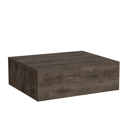 Homeroots 5" Brown Wood One Drawer Floating Nightstand 546181