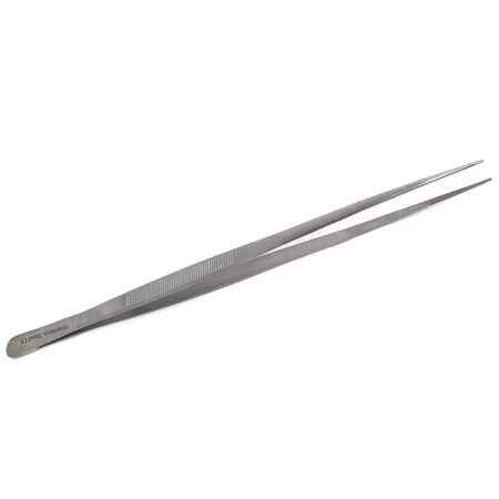 A2Z Scilab Tweezers, Fine Serrated Tip Lab Forceps, 12 inch, Stainless Steel A2Z-ZR1117