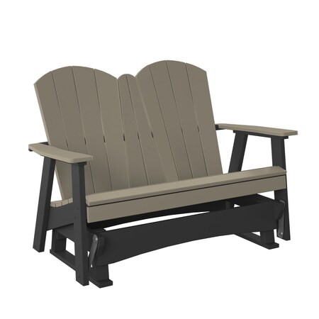 Polybird 4' CHAIR GLIDER.      WEATHERWOOD AND BLACK POLYBIRD P31