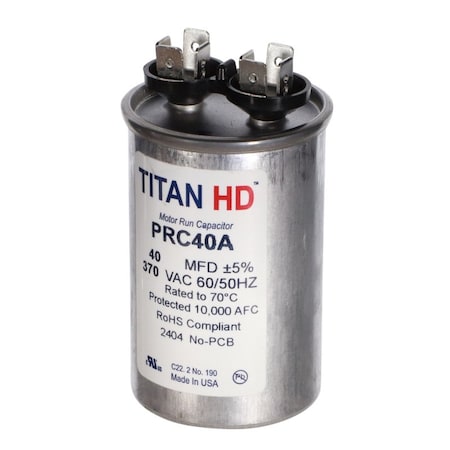 Diversitech TITAN HD 40MFD, 370V, ROUND PRC40A