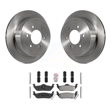 Transit Auto Rear Disc Brake Rotors And Semi-Metallic Pads Kit For Ford F-150 Lincoln Mark LT K8A-106175