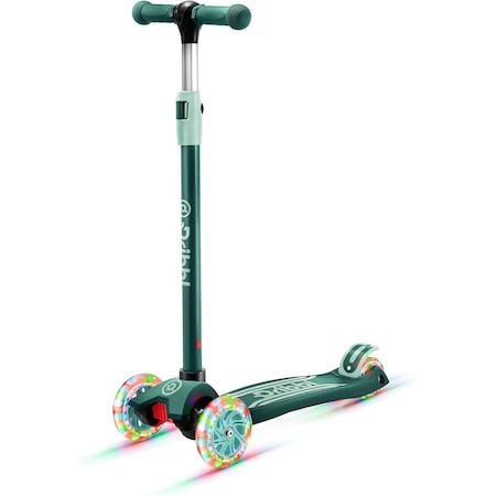 Dribbl 3-Wheel Kids Scooter, Lean-to-Steer, Adjustable Handle, Anti-Slip Deck, Aqua, Ages 2+ DBKS01
