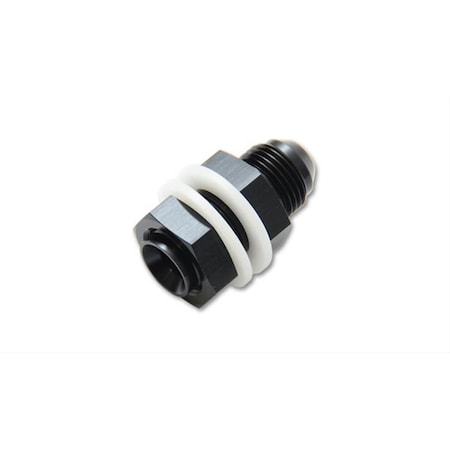 Vibrant 16892 Fuel Cell Bulkhead Adapter Fittings, Black Anodized V32-16892