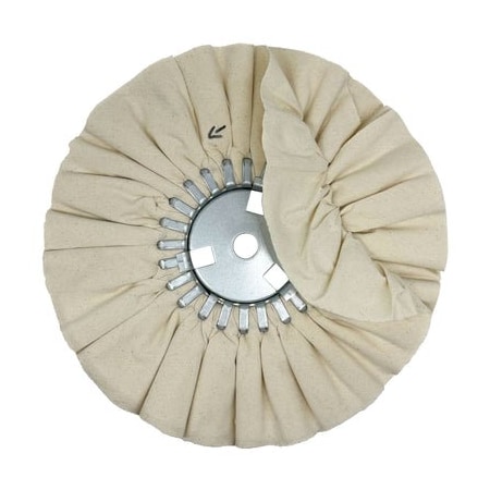 Renegade Products Usa Combination Airway Buffing Wheels, 10 Inch, Coarse-Fine, Removable Center Plate FAW10X3X5/8N4-20P86UBM/60UBM