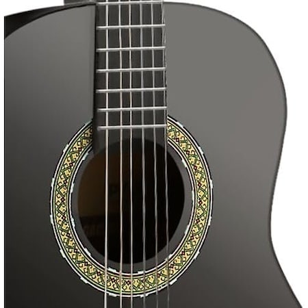 Pyle Beginner Acoustic Guitar Kit, 1/2 Junior Size All Wood Instrument with Full Accessory Kit, Picks PGACLS40BKMT