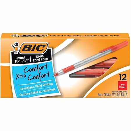 Bic Ballpoint Pens, Red, PK12 GSMG11RD