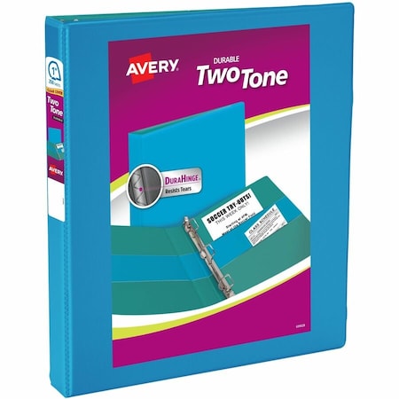 Avery Two-Tone Durable View 3 Ring Binder, 1" 17290