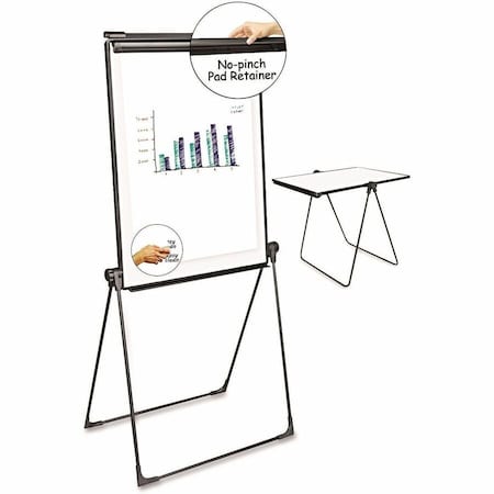 Universal Foldable Double Sided Dry Erase Easel, Plastic Frame, 29"W x 41"H, Melamine UNV43030