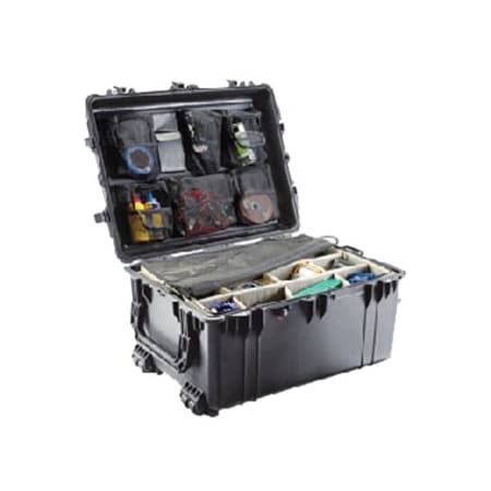 Pelican Black Protective Case, 31.28" L x 24.21" W x 17.48" D 1630NF