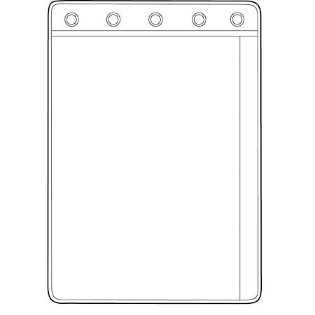 Omnimed 1 Pocket Side Open For Top Opening Binders, 8 1/4" x 11" Pocket, 10PK 251162