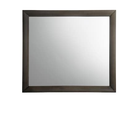 Homeroots 35" Gray Oak Framed Accent Mirror 318718