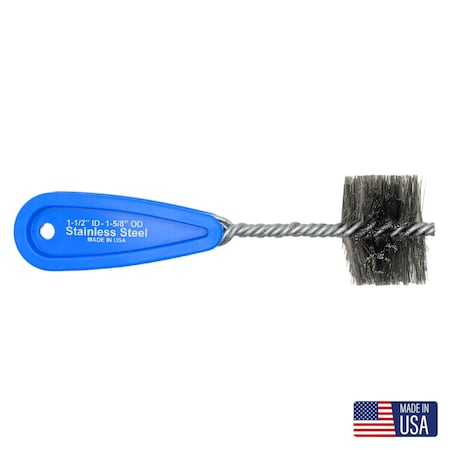 Schaefer Brush Stainless Steel Premium plumbing copper fitting brush, Plastic 00934