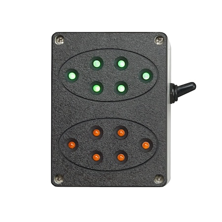 Ideal Warehouse Innovations Traffic Light, Interior, 120V AC, 50 mA 60-5412-110