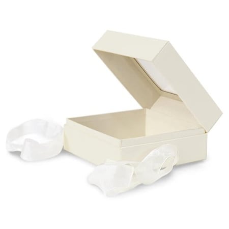 Nashville Wraps Ivory Window Box with Ribbon, Medium 5.75x5.75x3, 18PK BFB4IV