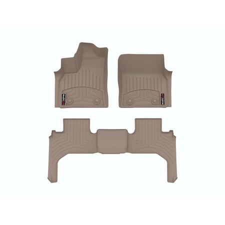Weathertech Tan, Front and Rear Floorliners 451713-1-2
