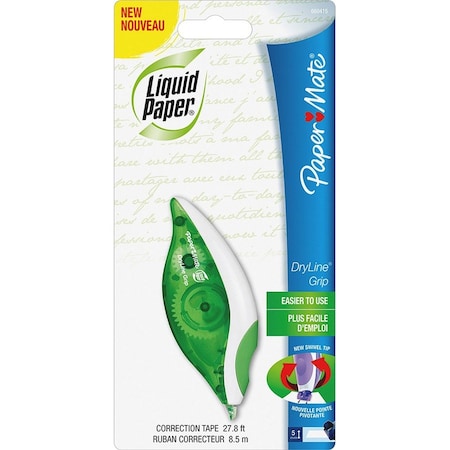 Paper Mate DryLine Grip Correction Tape, Non-Refillable, 1/5" x 335" 660415