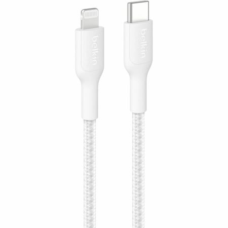 Belkin C - LTG CBL, BRAIDED PCR, 1M, WHITE CAA022FQ1MWH