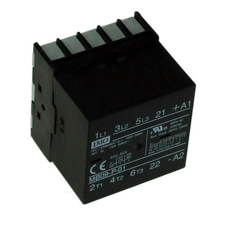 Imo Automation Mini Contactor 3 Pole Open 4kW 9A AC3, 1 Normally Closed Aux,  MB09-P-01110