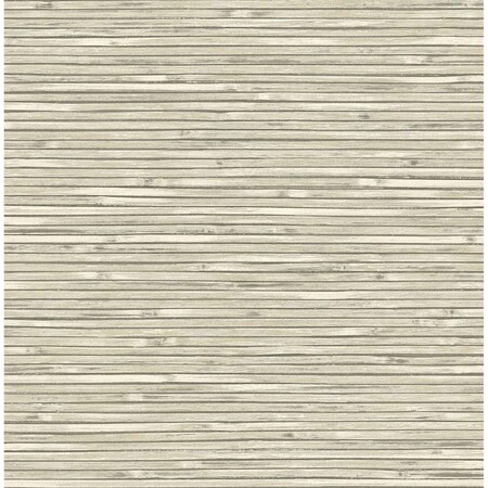 A-Street Prints Bellport Ivory Wooden Slat Wallpaper 2927-81305