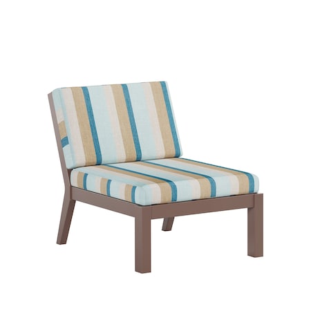 Polybird BREEZE DEEP SEAT SECTIONAL PIECE CENTER CHAIR       TUDOR BROWN POLYBIRD P103-TB-GAMI