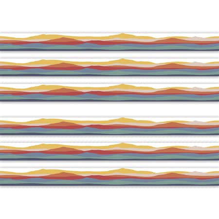 Teacher Created Resources Moving Mountains Road Trip On the Horizon Die-Cut Border Trim, 35 Feet Per Pack, 6PK TCR9230