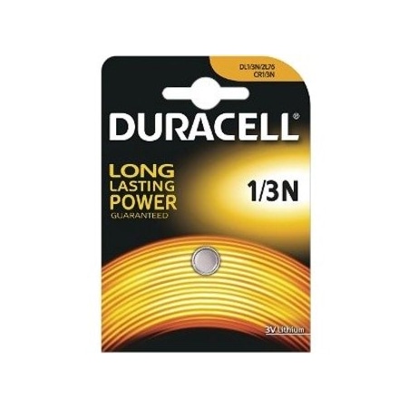 Duracell Photo DL CR1/3N 2L76 3V Lithium Battery Replaces 1/3N, DL1/3N, DL1/3NB DL1/3N