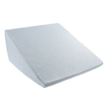Lavish Home Extra-High Bed Wedge Pillow for Sleeping with Snoring, Back Pain, and Acid Reflux Memory Foam, Blue 82-TEX1027