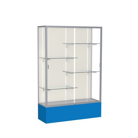 Ghent Spirit Floor Display Case 48x72x16, Plaque, Satin 374PB-SN-RY