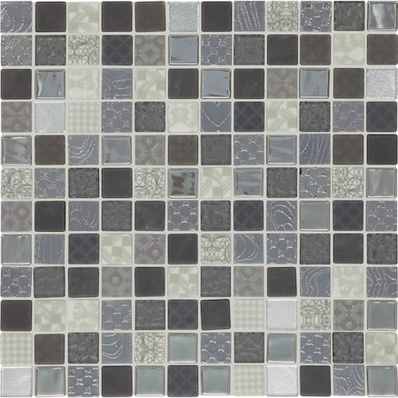 Daltile Uptown Glass 1in x 1in Metro Mosaic, 21.00 SQFT Per Carton, 20PK UP0811MS1P