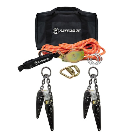 Safewaze 100 ft Kernmantle Rope HLL Chain Anchors 019-8011