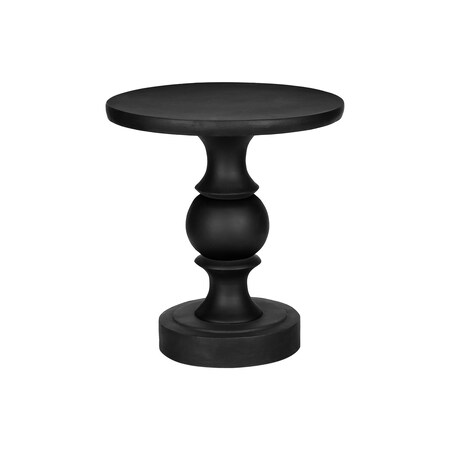 Monarch Specialties Accent Table 25"h, Indoor or Outdoor, Nightstand, Round, Side Table, Black, Transitional I 4162