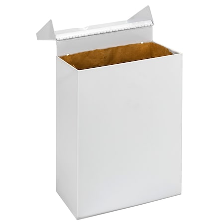 Hospeco Menstrual Care Waste Receptacle, 11x8x4, White - 1 Each ND-1W