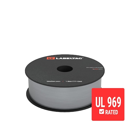 Labeltac UL 969-Approved LabelTac Supply 1.5in x 150ft LT4/LTPX, Brushed Aluminum LT1525UL